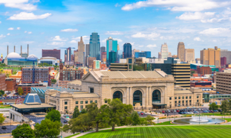 Kansas City on a sunny day