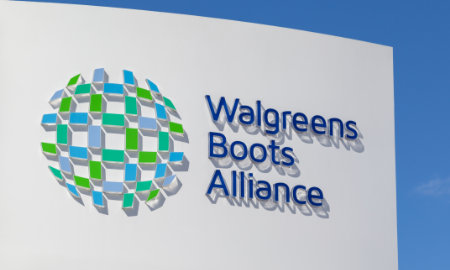 A photo of the sign outside Walgreens Boots Alliance headquarters